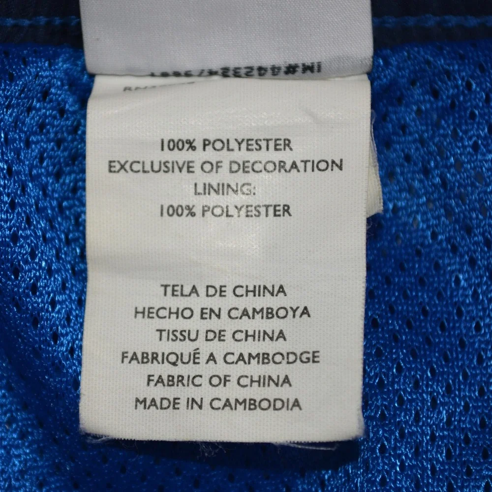 Nike Mens Swim Trunks Blue Cargo Pocket Mesh Lined Board Shorts Size Large
